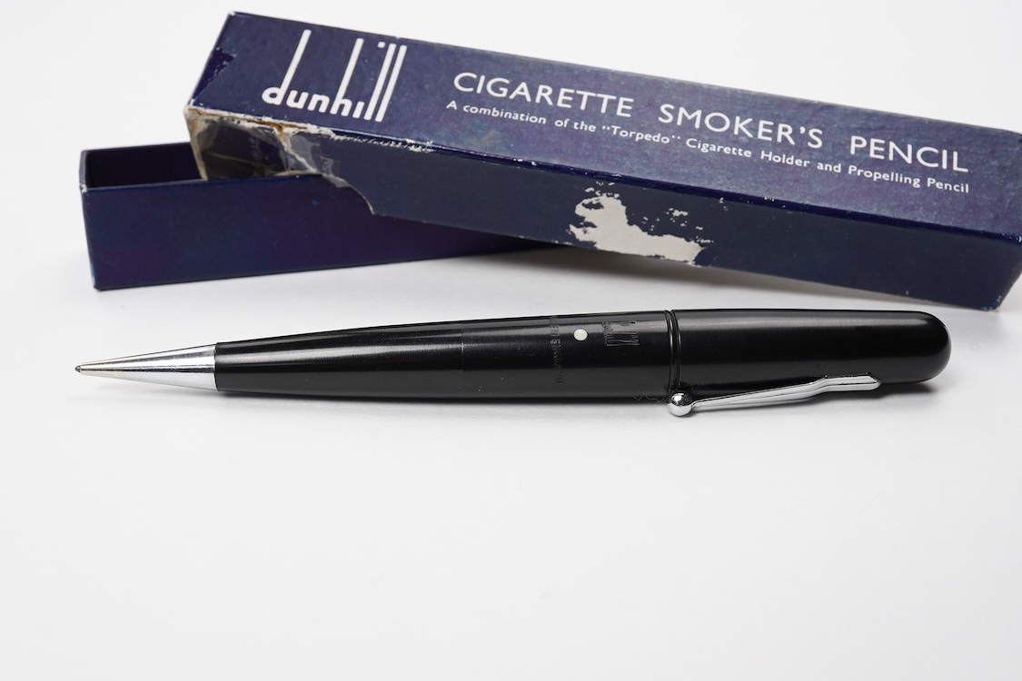 A rare Dunhill Smoker's pencil with torpedo cigarette holder in original box